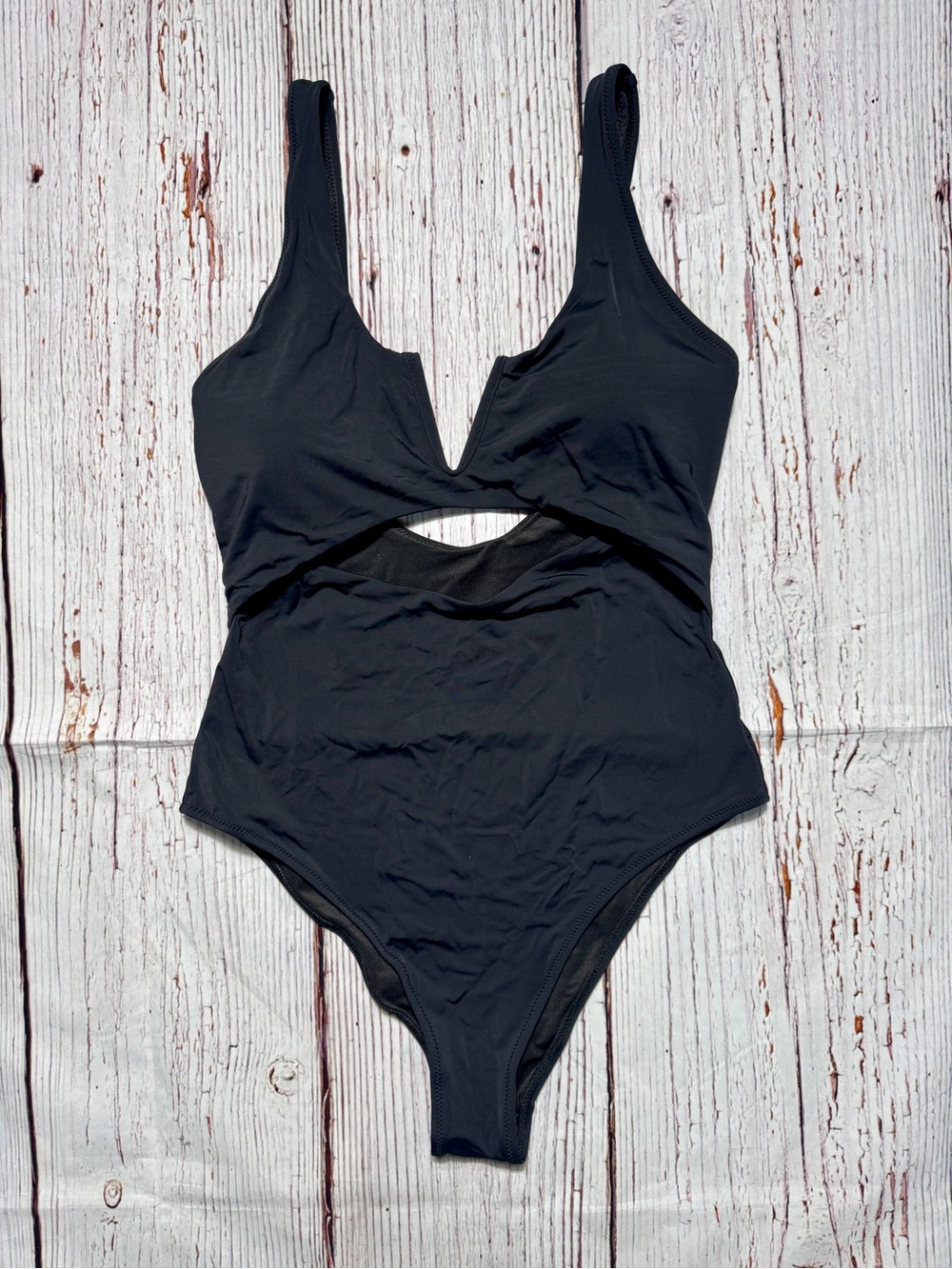 Women’s One-Piece Black Cutout High cut Cheeky Swimsuit - Unbranded - Picture 2 of 4